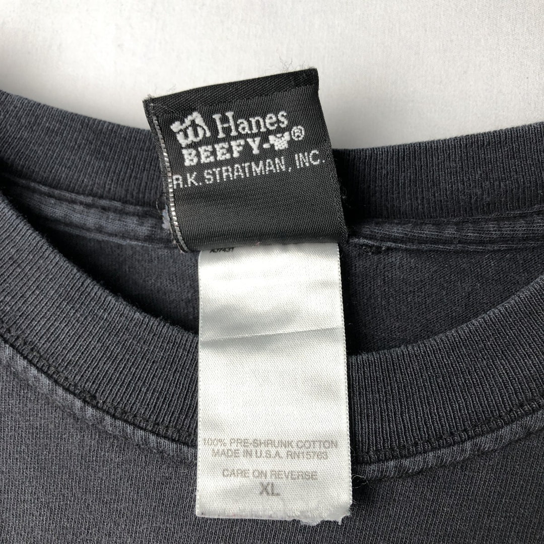 00'S Harley-Davidson Motorcycle Bike T-shirt Made in USA Men's XL cotton black type Vintage Second Hand