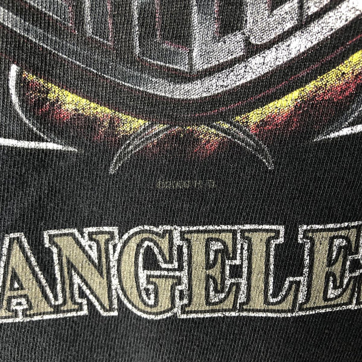 00'S Harley-Davidson Skull Pattern Motorcycle Bike T-shirt Men's XL size cotton black type Vintage Second Hand