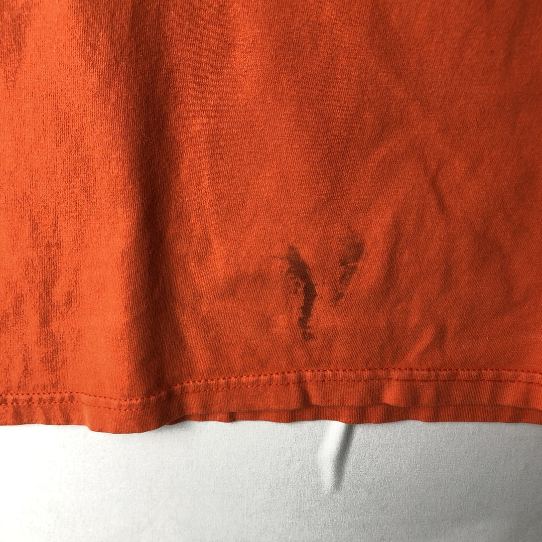Harley-Davidson Eagle Pattern Motorcycle Bike T-shirt Made in USA Men's XL cotton orange type Vintage Second Hand