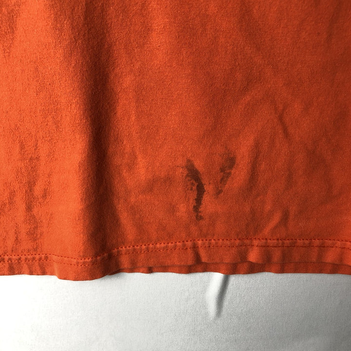 Harley-Davidson Eagle Pattern Motorcycle Bike T-shirt Made in USA Men's XL cotton orange type Vintage Second Hand