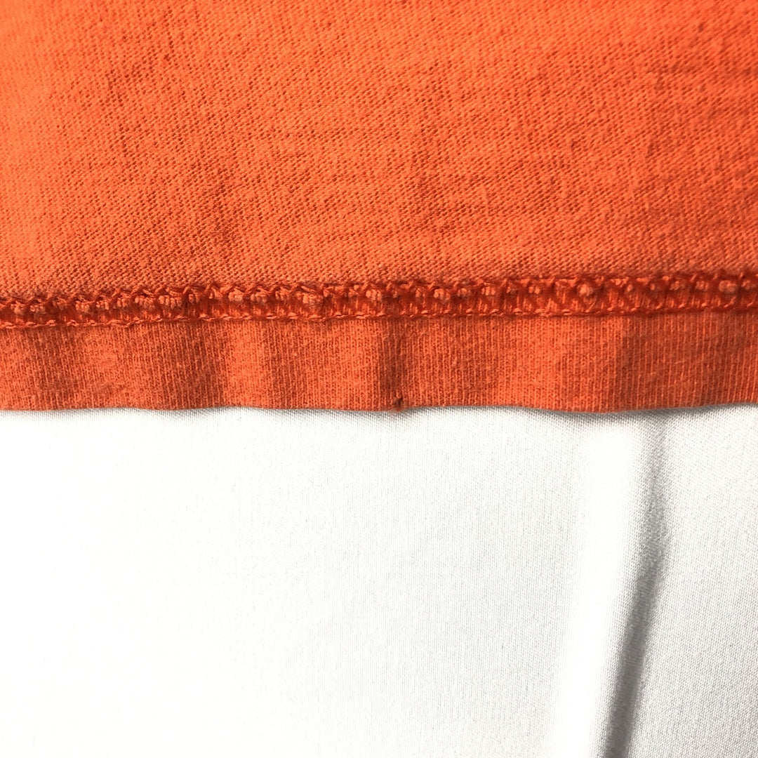 Harley-Davidson Eagle Pattern Motorcycle Bike T-shirt Made in USA Men's XL cotton orange type Vintage Second Hand