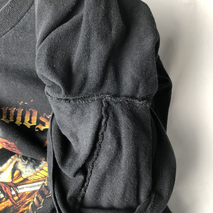 00'S Harley-Davidson Skull Pattern Motorcycle Bike T-shirt Made in USA Men's XL cotton black type Vintage Second Hand