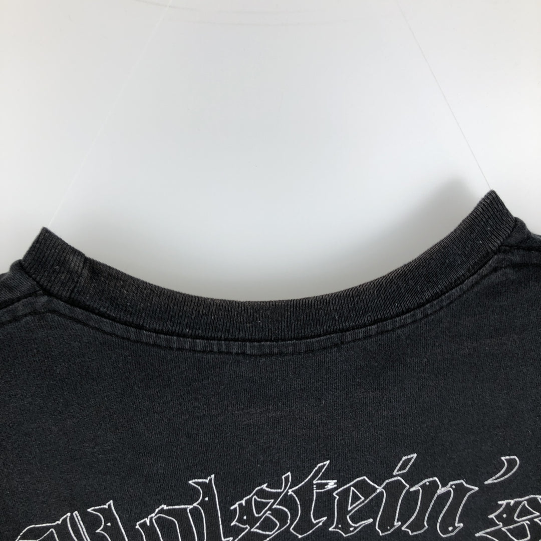 Harley-Davidson Eagle Pattern/Stars and Stripes Motorcycle T-Shirt, Made in USA, Men's XL (approx.) cotton black type Vintage Second Hand