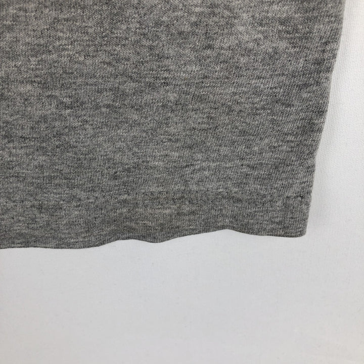00'S Harley-Davidson Fire Pattern Motorcycle Bike T-Shirt Men's L size unclear gray type Vintage Second Hand