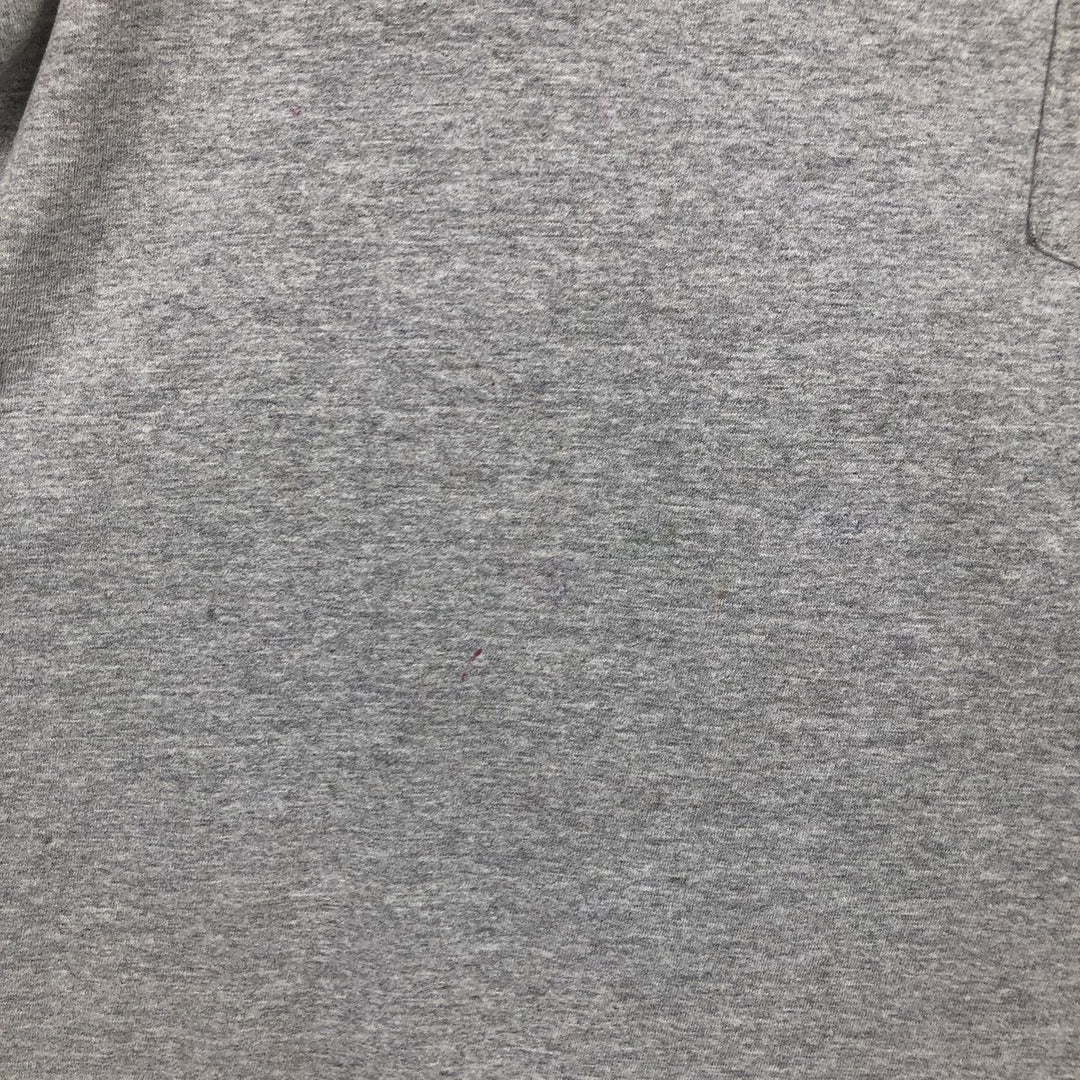 00'S Harley-Davidson Fire Pattern Motorcycle Bike T-Shirt Men's L size unclear gray type Vintage Second Hand