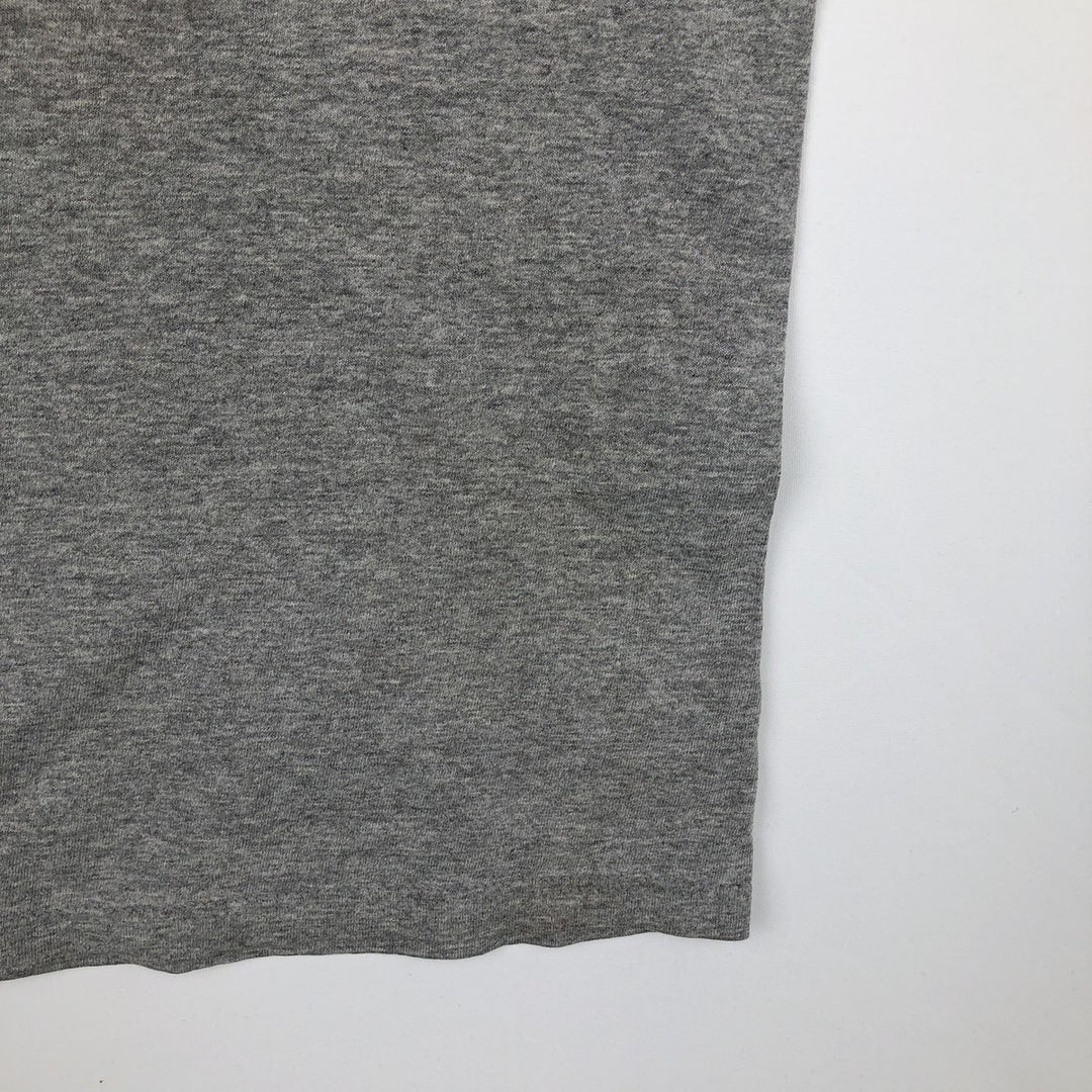 00'S Harley-Davidson Fire Pattern Motorcycle Bike T-Shirt Men's L size unclear gray type Vintage Second Hand
