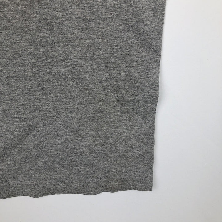 00'S Harley-Davidson Fire Pattern Motorcycle Bike T-Shirt Men's L size unclear gray type Vintage Second Hand