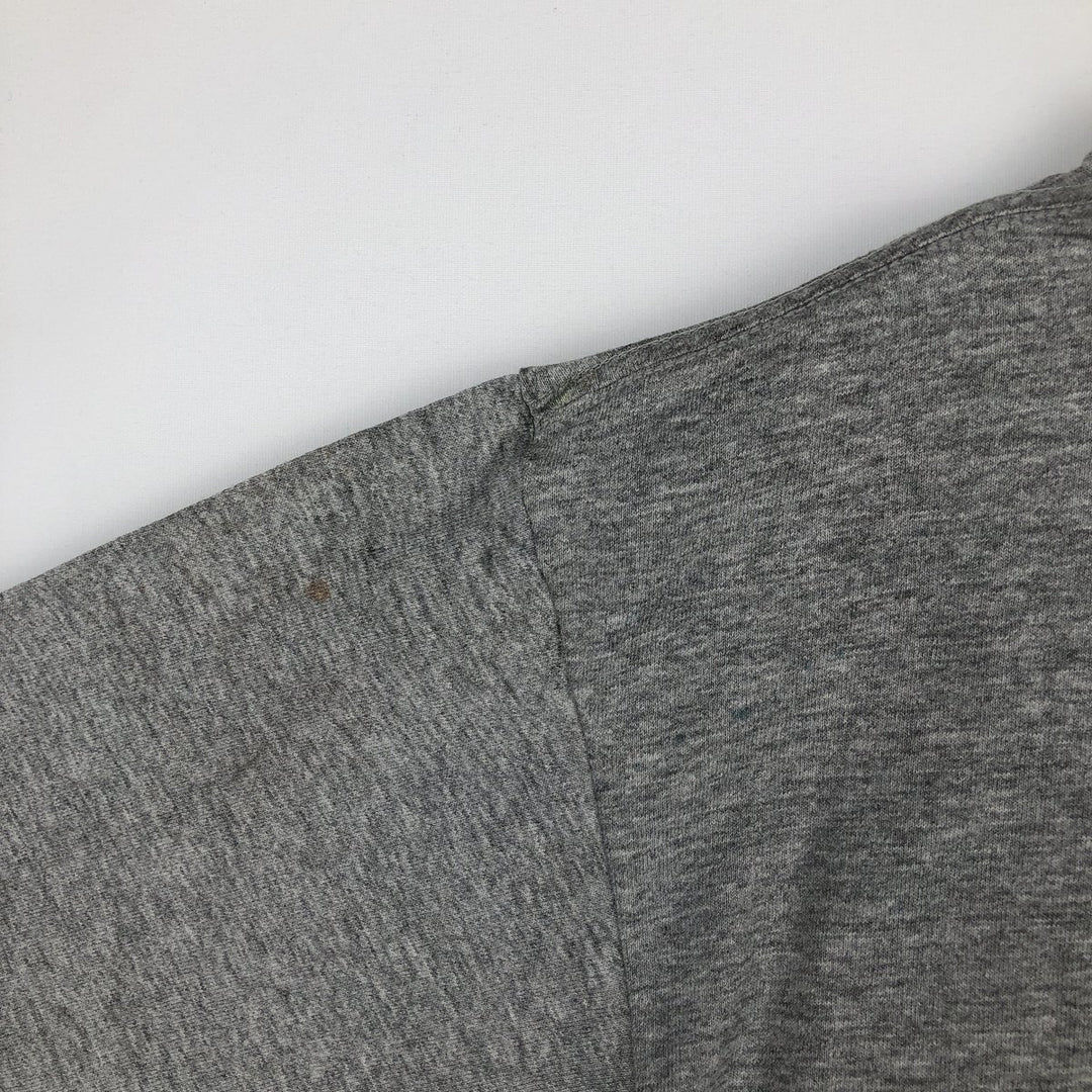 00'S Harley-Davidson Fire Pattern Motorcycle Bike T-Shirt Men's L size unclear gray type Vintage Second Hand