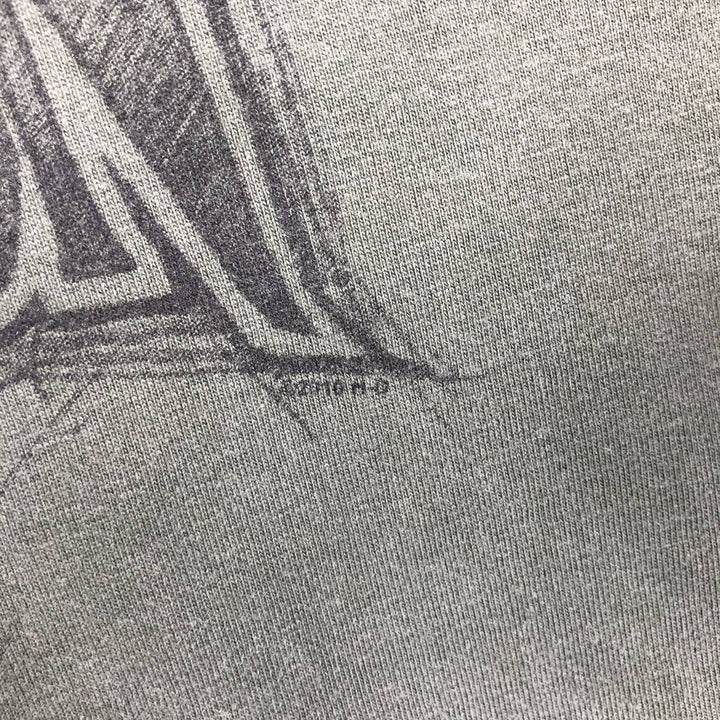 00'S Harley-Davidson Eagle Pattern Motorcycle Bike T-shirt Men's XXL cotton Khaki type Vintage Second Hand