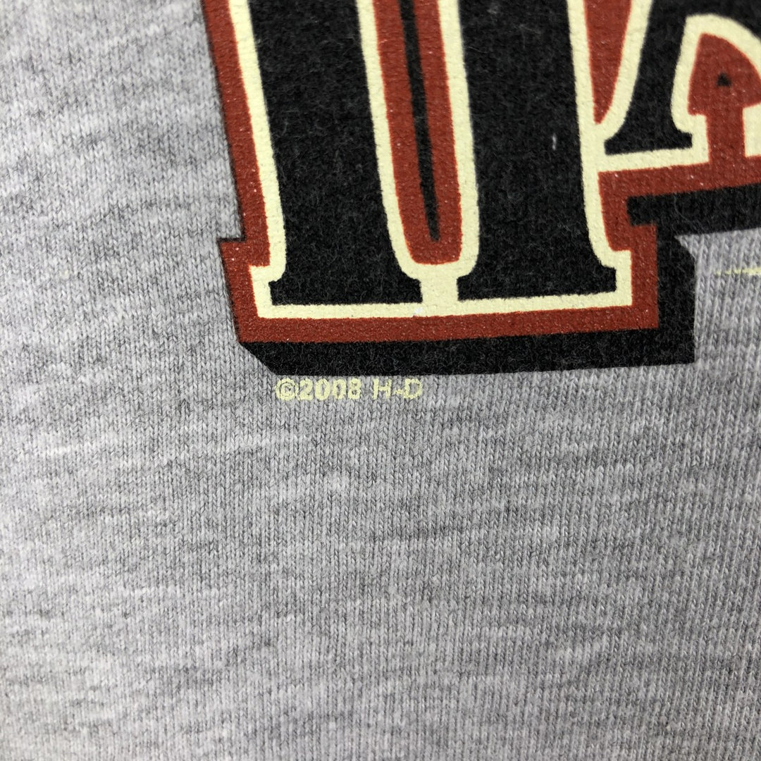 00'S Harley-Davidson Motorcycle Bike T-shirt Men's XL size unclear gray type Vintage Second Hand