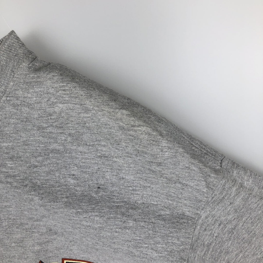 00'S Harley-Davidson Motorcycle Bike T-shirt Men's XL size unclear gray type Vintage Second Hand
