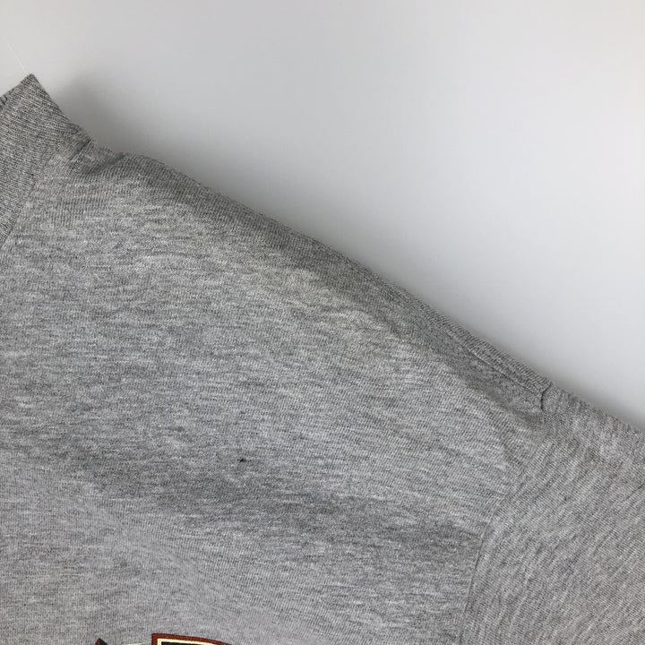 00'S Harley-Davidson Motorcycle Bike T-shirt Men's XL size unclear gray type Vintage Second Hand