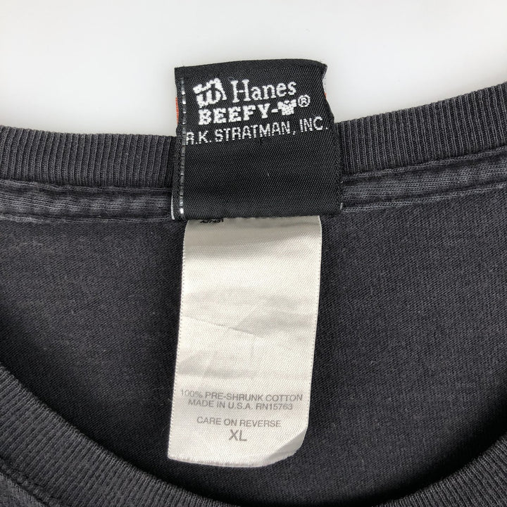 00'S Harley-Davidson Motorcycle Bike T-shirt Made in USA Men's XL cotton black type Vintage Second Hand