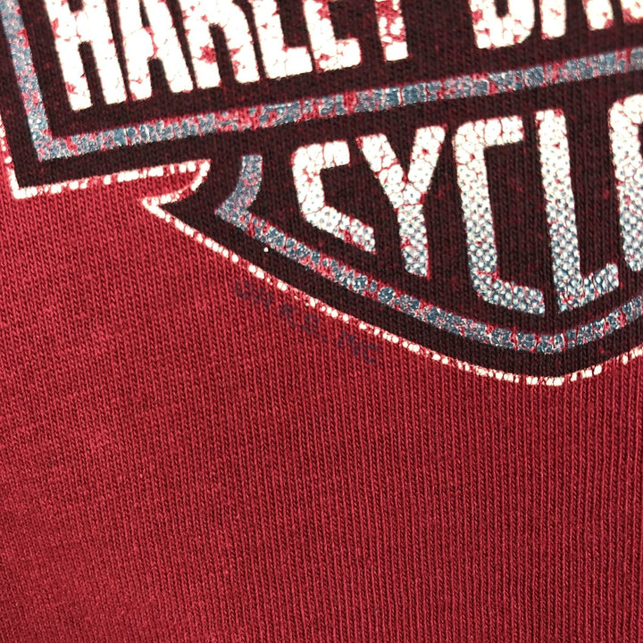 90'S Harley-Davidson Motorcycle Bike T-shirt Made in USA Men's L Vintage cotton red type Vintage Second Hand
