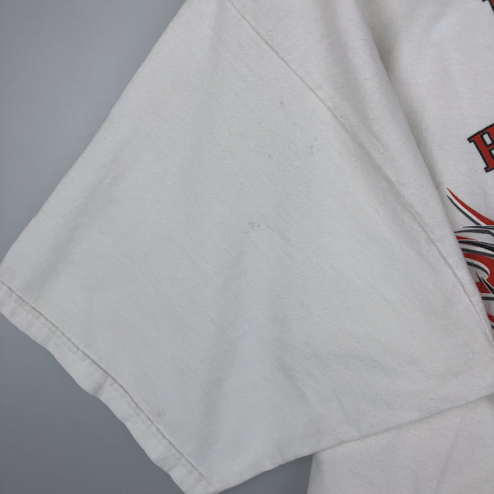 Harley-Davidson Motorcycle Bike T-shirt, Men's XL size unclear white type Vintage Second Hand