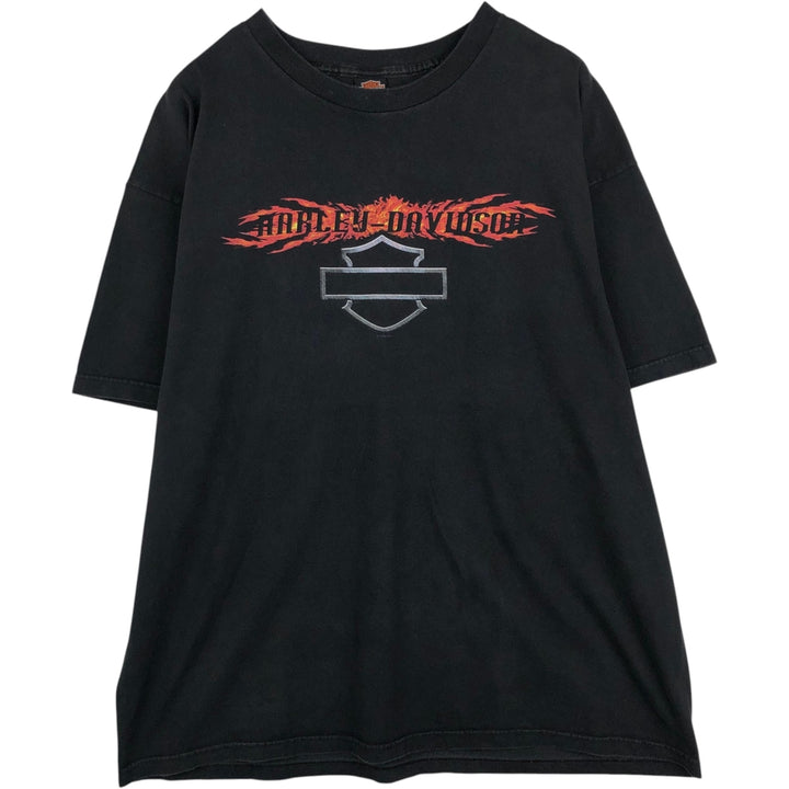 Harley-Davidson Motorcycle Bike T-shirt Made in USA Men's XXL cotton black type Vintage Second Hand