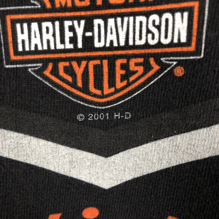 Harley-Davidson Motorcycle Bike T-shirt Made in USA Men's XXL cotton black type Vintage Second Hand