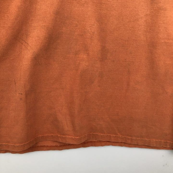 2000'S Harley-Davidson Eagle Pattern American Flag Motorcycle T-Shirt, Made in USA, Men's XL (approx.) cotton orange type Vintage Second Hand