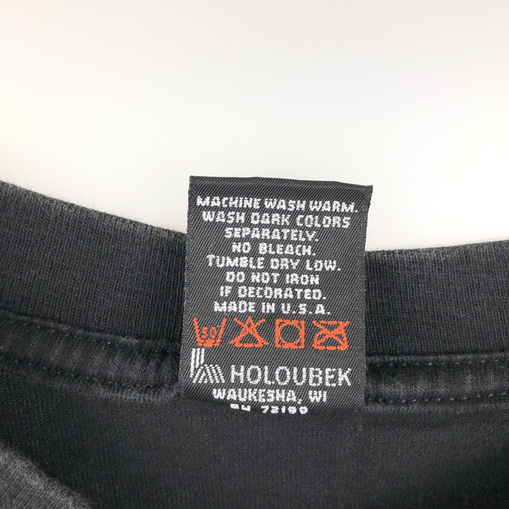 90'S Harley-Davidson Eagle Pattern Motorcycle T-Shirt, Made in USA, Men's XL (approx.), Vintage cotton black type Vintage Second Hand
