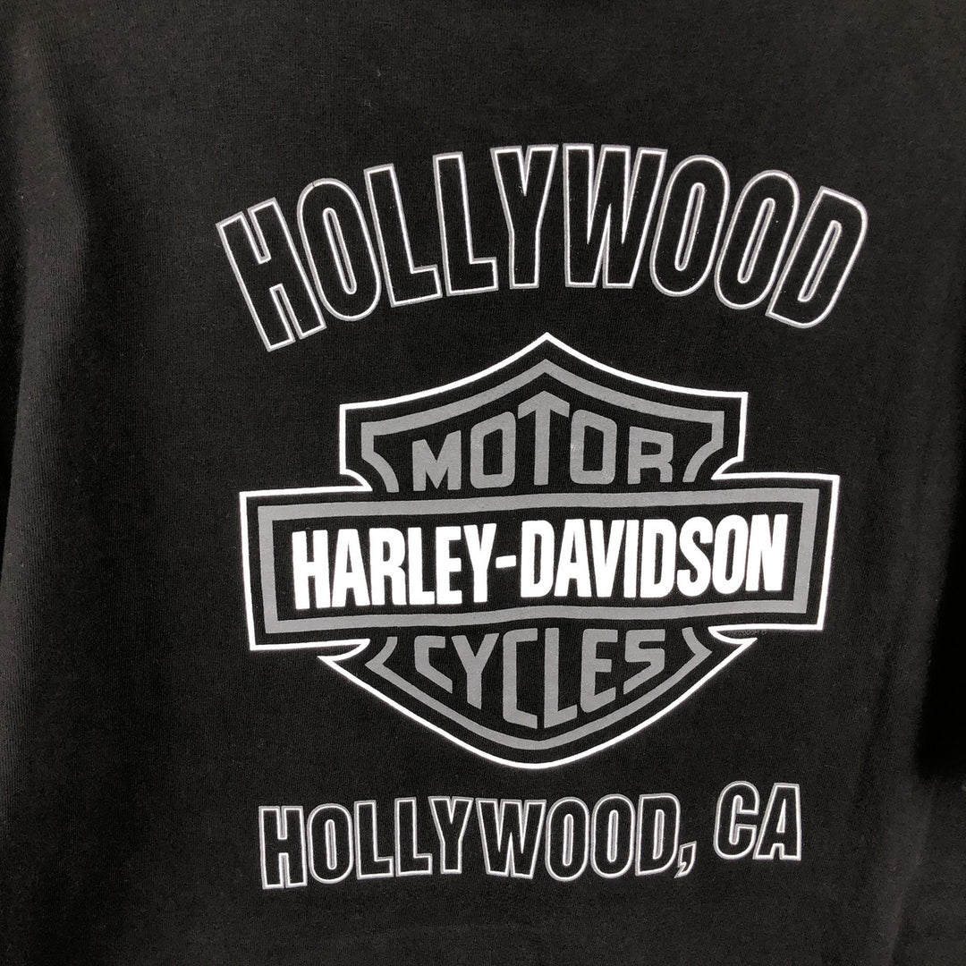 90'S Harley-Davidson Eagle Pattern Motorcycle T-Shirt, Made in USA, Men's XL (approx.), Vintage cotton black type Vintage Second Hand