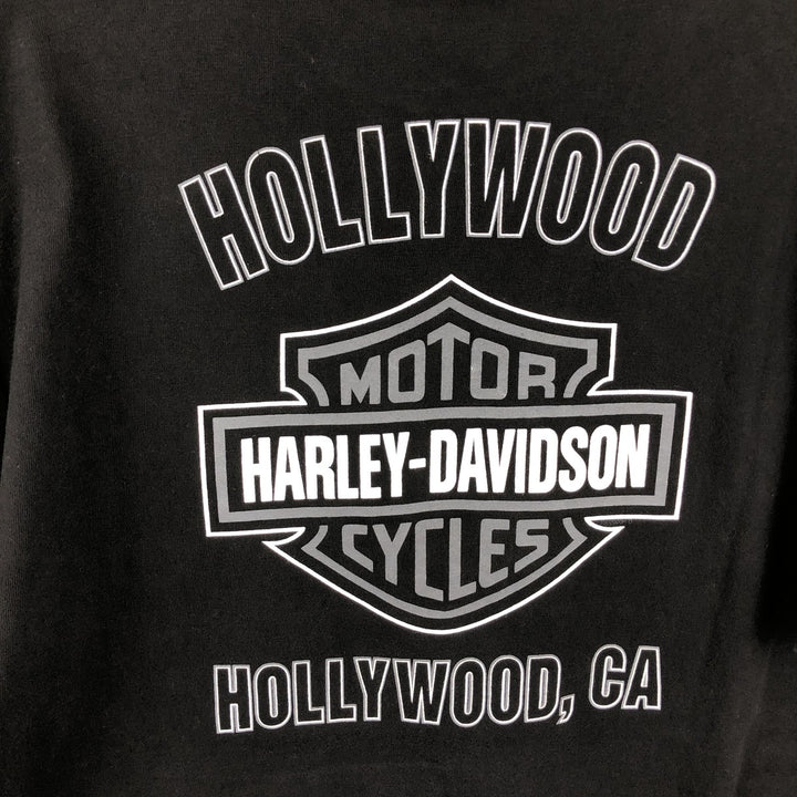 90'S Harley-Davidson Eagle Pattern Motorcycle T-Shirt, Made in USA, Men's XL (approx.), Vintage cotton black type Vintage Second Hand