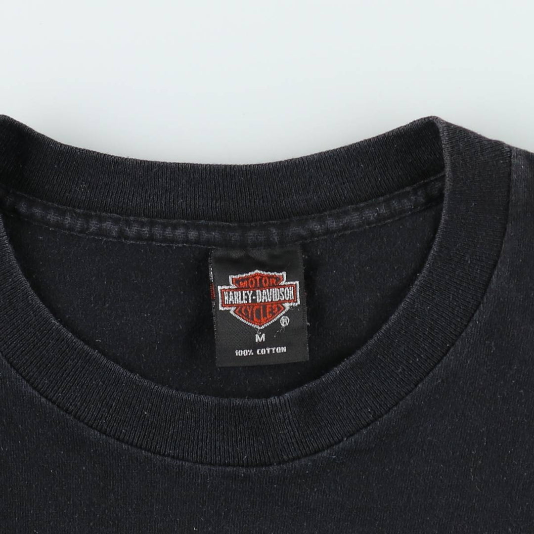 90'S Harley-Davidson Motorcycle Bike T-shirt Made in USA Men's M Vintage cotton black type Vintage Second Hand