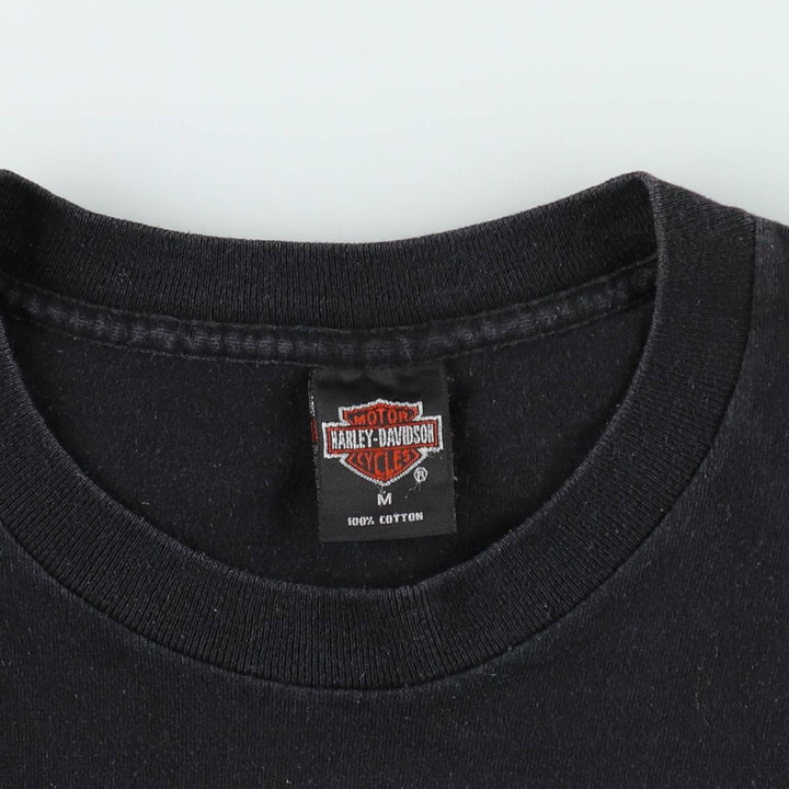 90'S Harley-Davidson Motorcycle Bike T-shirt Made in USA Men's M Vintage cotton black type Vintage Second Hand