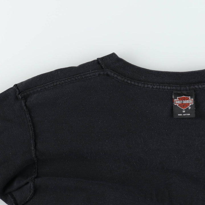 90'S Harley-Davidson Motorcycle Bike T-shirt Made in USA Men's M Vintage cotton black type Vintage Second Hand