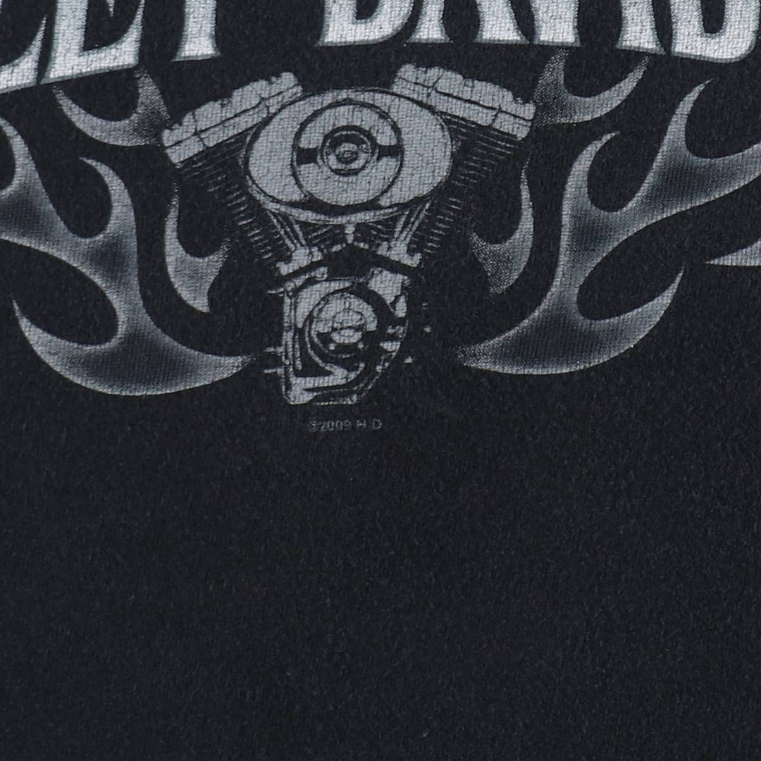 Harley-Davidson Eagle Pattern Tribal Sleeveless Motorcycle T-Shirt, Men's Size XL (approx.) cotton black type Vintage Second Hand