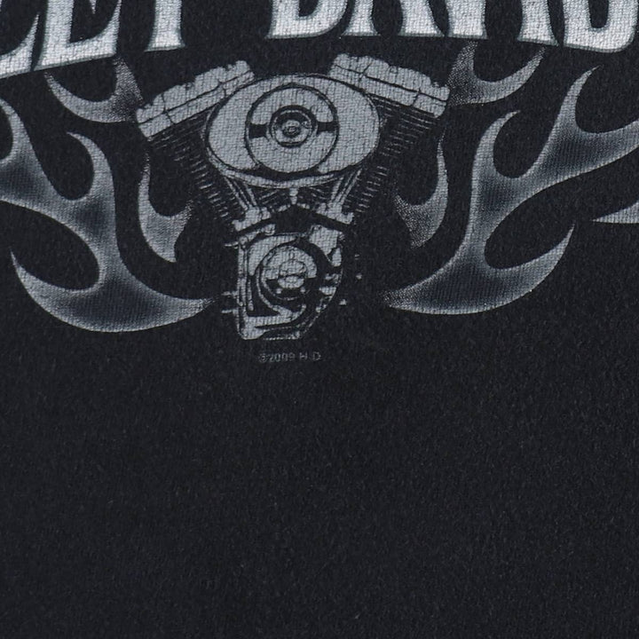 Harley-Davidson Eagle Pattern Tribal Sleeveless Motorcycle T-Shirt, Men's Size XL (approx.) cotton black type Vintage Second Hand
