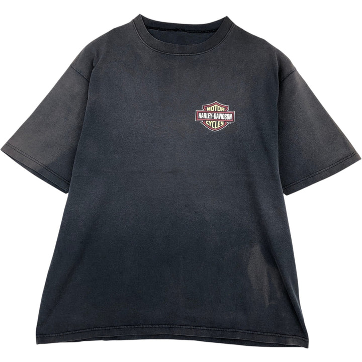 90'S Harley-Davidson Motorcycle Bike T-shirt, Men's XL, Vintage unclear gray type Vintage Second Hand