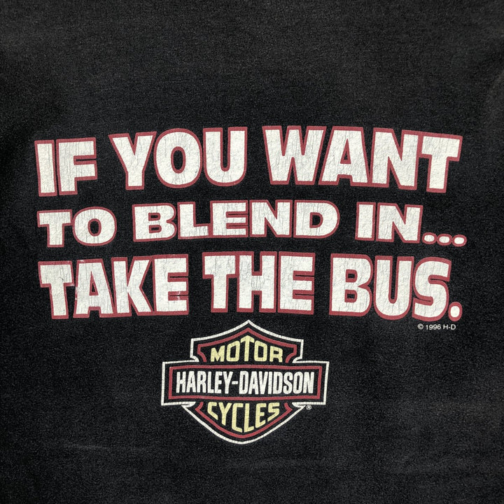 90'S Harley-Davidson Motorcycle Bike T-shirt, Men's XL, Vintage unclear gray type Vintage Second Hand