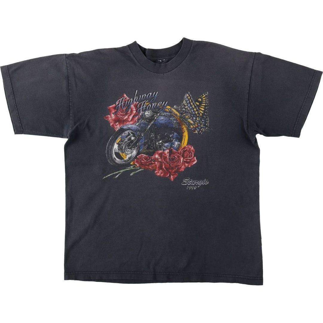 59th Sturgis Motorcycle Rally Motorcycle T-shirt, Men's XL equivalent. unclear gray type Vintage Second Hand