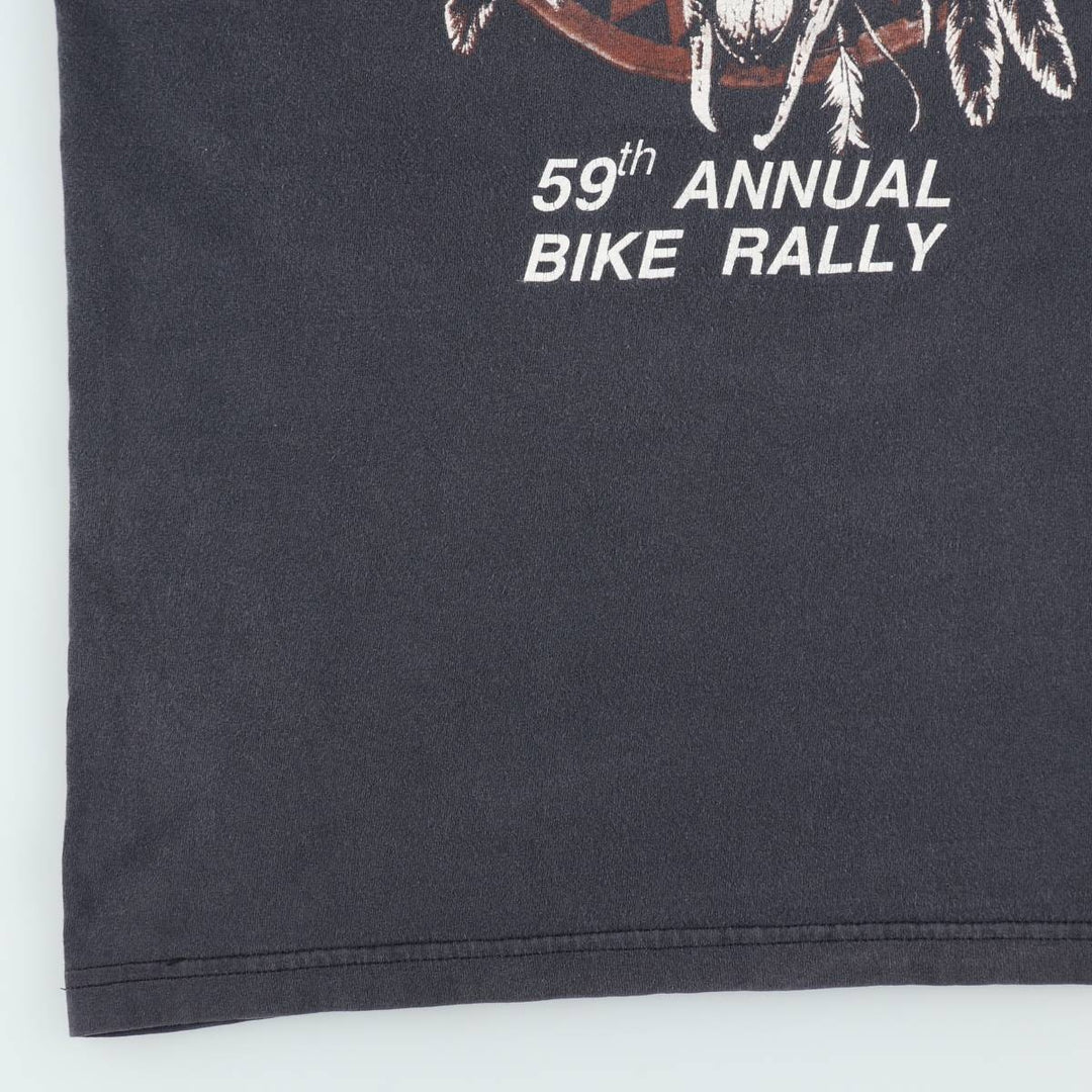 59th Sturgis Motorcycle Rally Motorcycle T-shirt, Men's XL equivalent. unclear gray type Vintage Second Hand