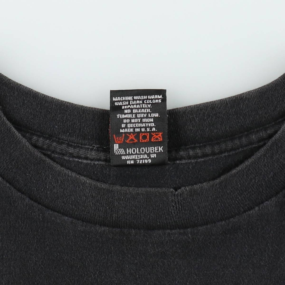1990'S Harley-Davidson 58th Sturgis Motorcycle Rally Motorcycle T-shirt, Men's XL equivalent. cotton Charcoal Vintage Second Hand