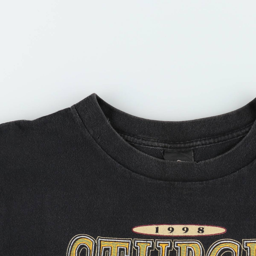 1990'S Harley-Davidson 58th Sturgis Motorcycle Rally Motorcycle T-shirt, Men's XL equivalent. cotton Charcoal Vintage Second Hand