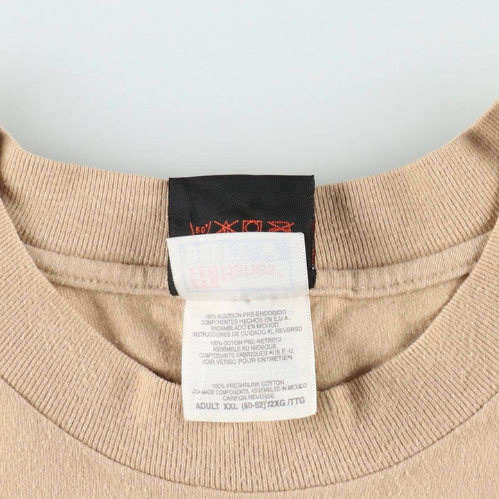 90'S Harley-Davidson Hanes BEEFY-T Motorcycle T-Shirt, Men's XXL equivalent, Vintage cotton Beige type Vintage Second Hand
