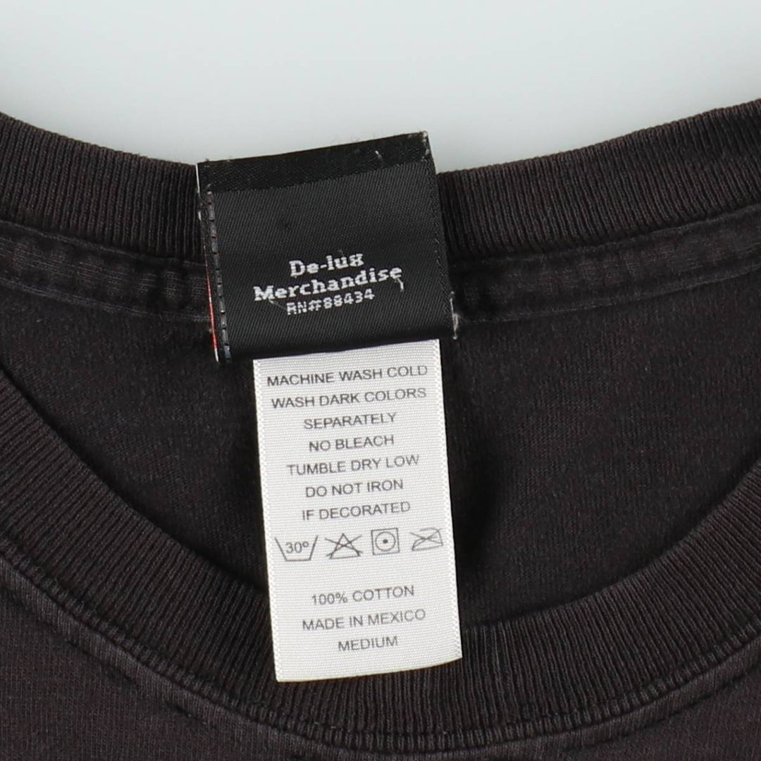 Harley-Davidson Eagle Pattern Motorcycle Bike T-shirt Men's M size cotton black type Vintage Second Hand