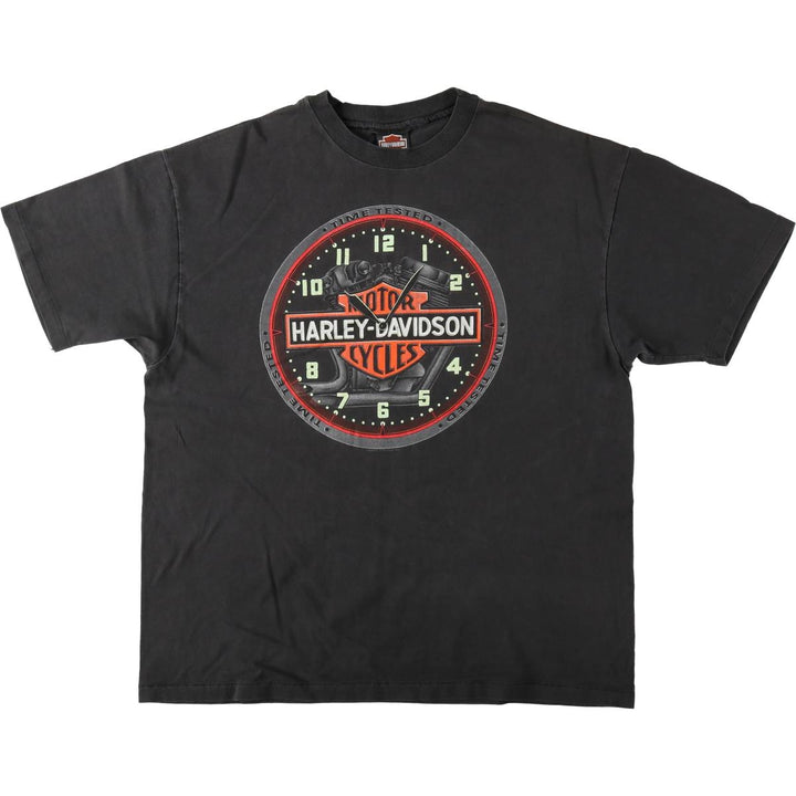 90'S Harley Davidson Motorcycle Bike T-shirt Made in USA Men's XL Vintage cotton black type Vintage Second Hand