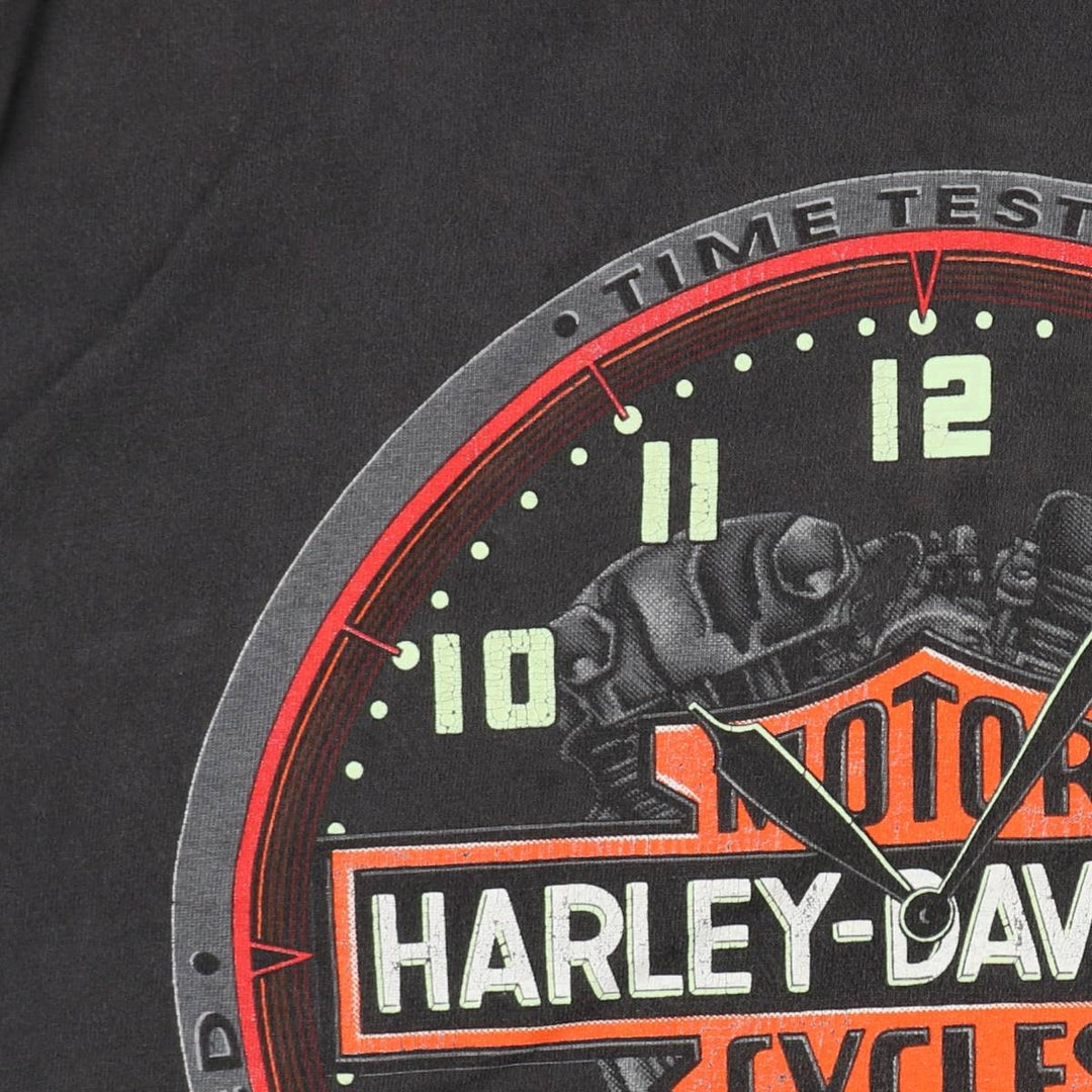 90'S Harley Davidson Motorcycle Bike T-shirt Made in USA Men's XL Vintage cotton black type Vintage Second Hand