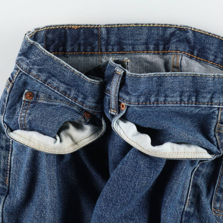Levi's 550 denim shorts, short pants for men, size W35 cotton navy blue type Vintage Second Hand