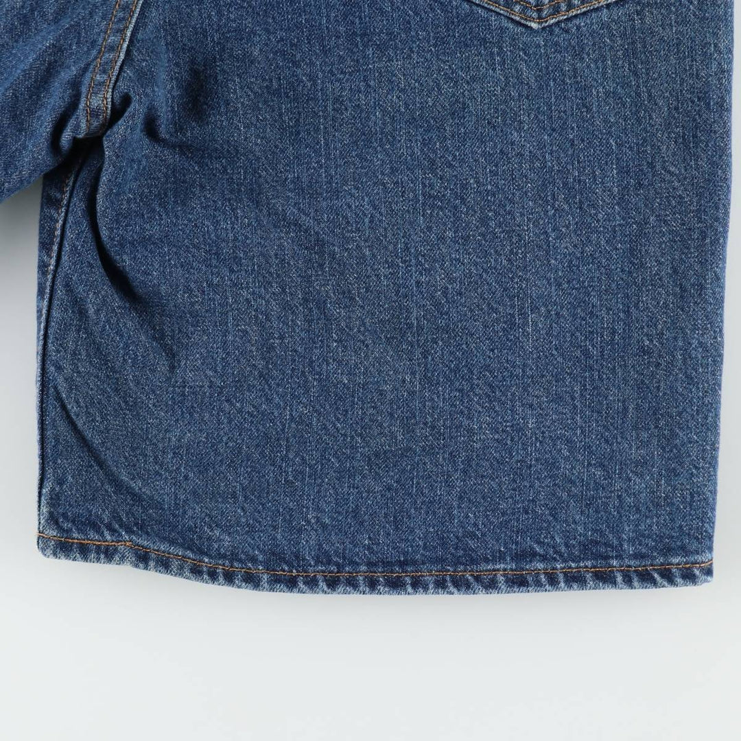 Levi's 550 denim shorts, short pants for men, size W35 cotton navy blue type Vintage Second Hand