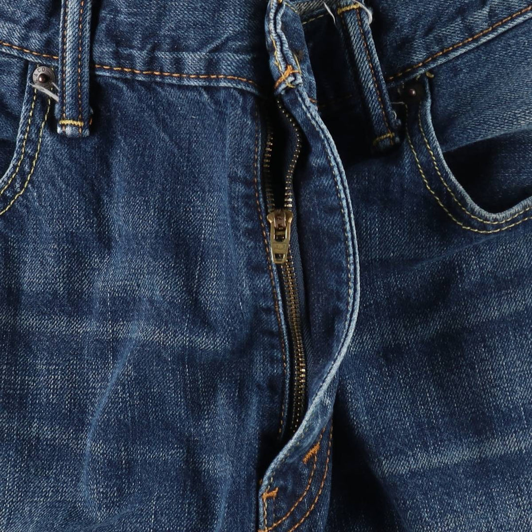 Levi's 569 denim shorts, half pants, jorts, men's size W34 cotton navy blue type Vintage Second Hand