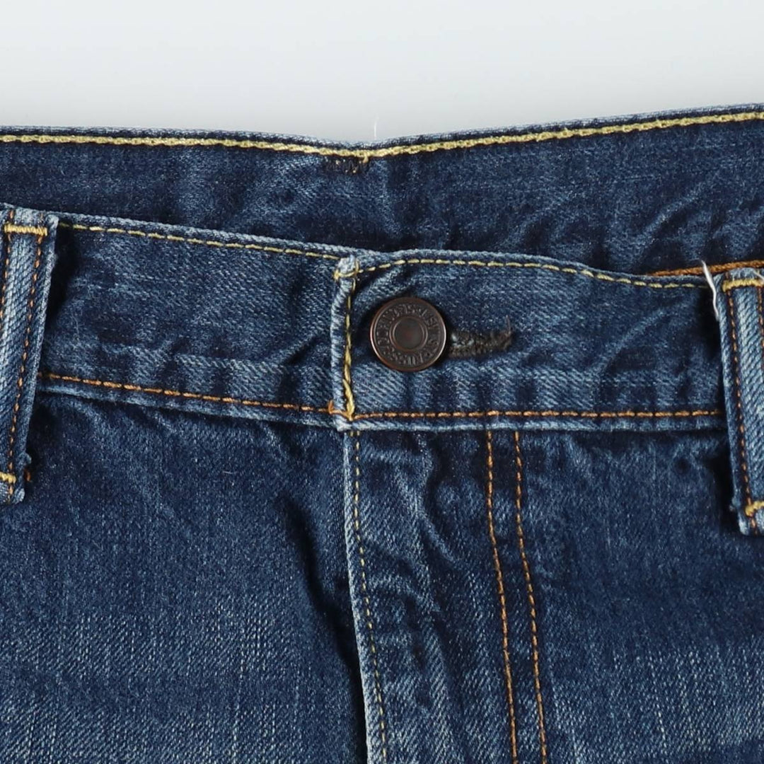 Levi's 569 denim shorts, half pants, jorts, men's size W34 cotton navy blue type Vintage Second Hand