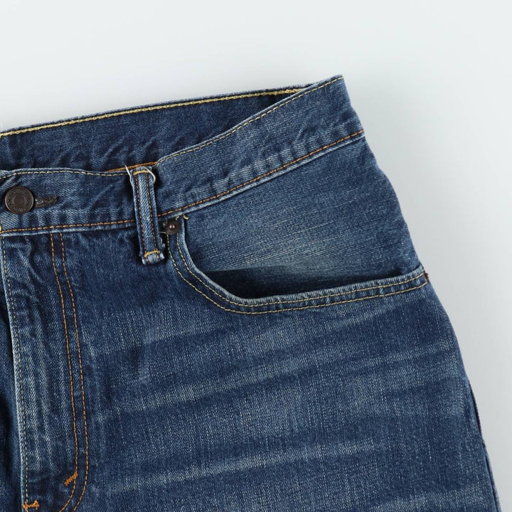 Levi's 569 denim shorts, half pants, jorts, men's size W34 cotton navy blue type Vintage Second Hand