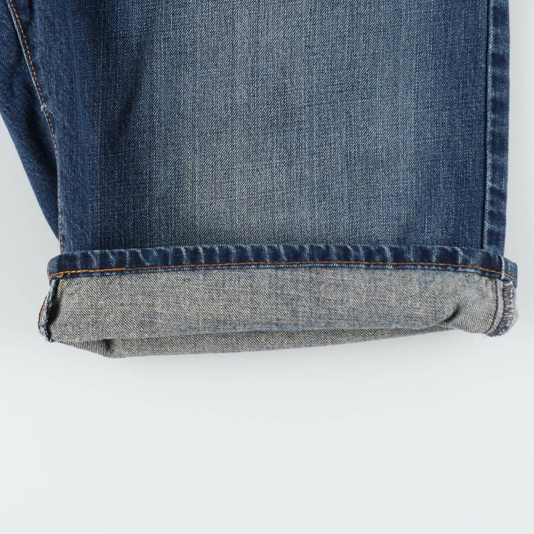 Levi's 569 denim shorts, half pants, jorts, men's size W34 cotton navy blue type Vintage Second Hand