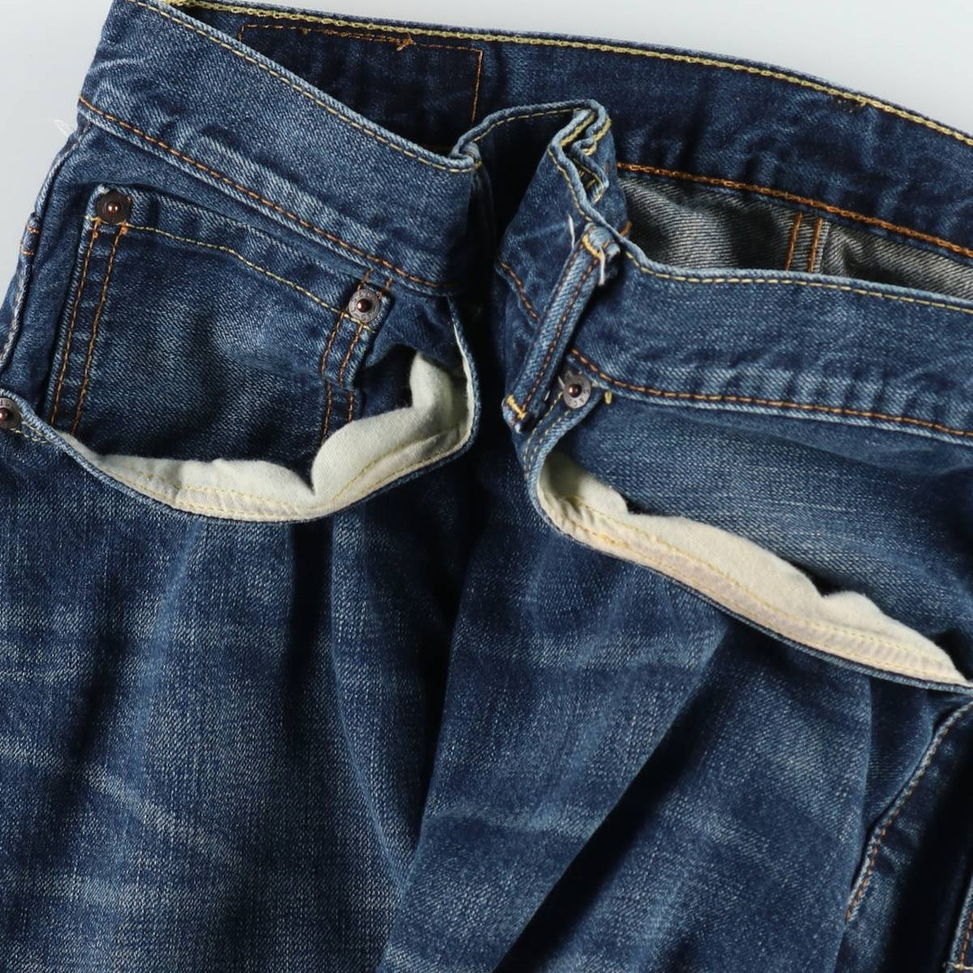 Levi's 569 denim shorts, half pants, jorts, men's size W34 cotton navy blue type Vintage Second Hand