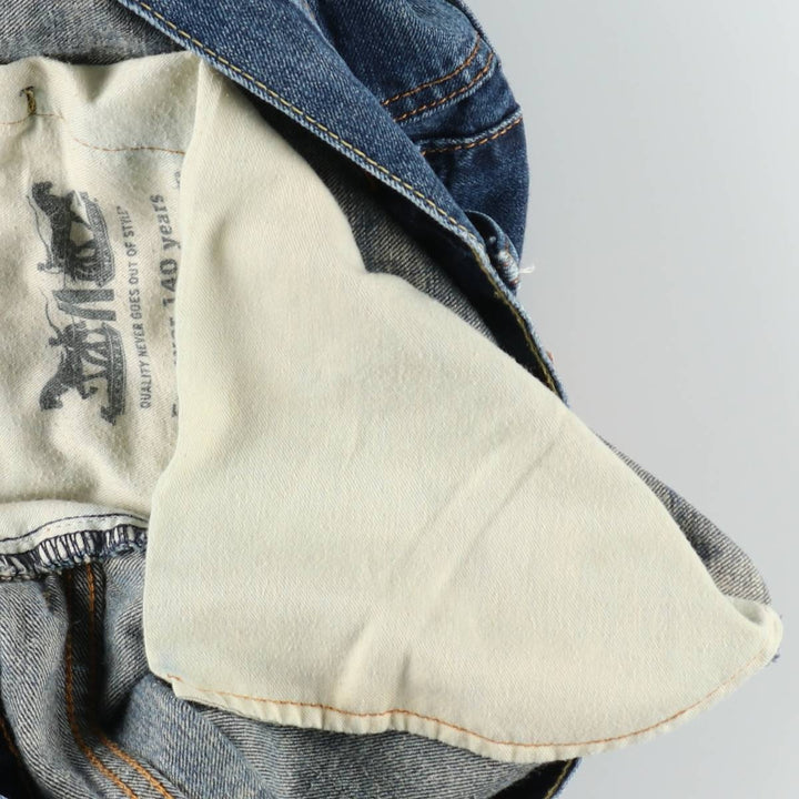 Levi's 569 denim shorts, half pants, jorts, men's size W34 cotton navy blue type Vintage Second Hand
