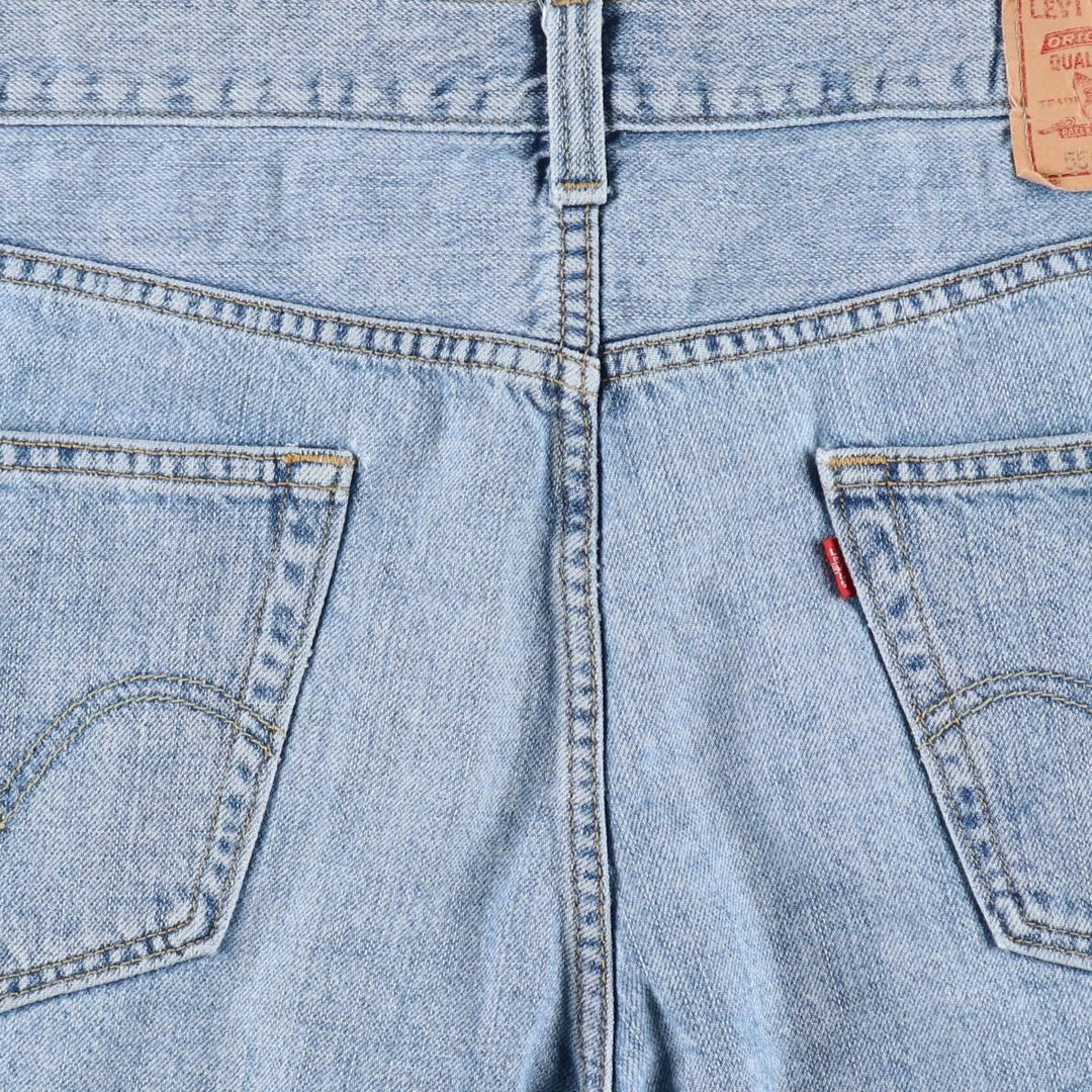 Levi's 550 Relaxed Fit Denim Shorts, Men's, W35 equivalent cotton Blue type light blue Vintage Second Hand