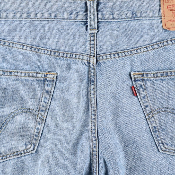 Levi's 550 Relaxed Fit Denim Shorts, Men's, W35 equivalent cotton Blue type light blue Vintage Second Hand